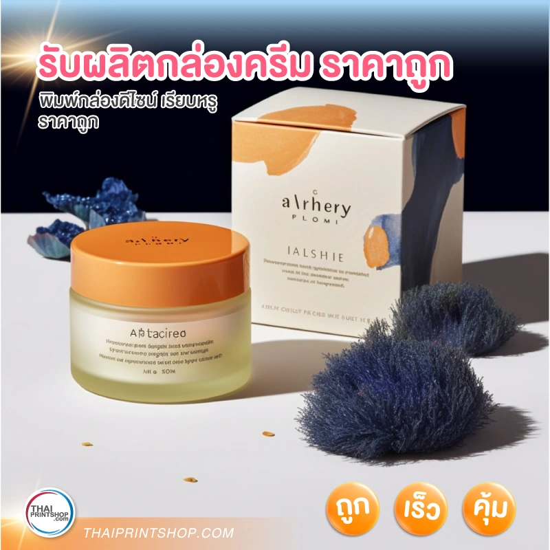 รับผลิตกล่องครีม ราคาถูก - 2