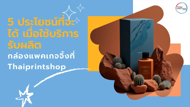 5 ประโยชน์ที่จะได้ เมื่อใช้บริการรับผลิตกล่องแพคเกจจิ้งที่ Thaiprintshop