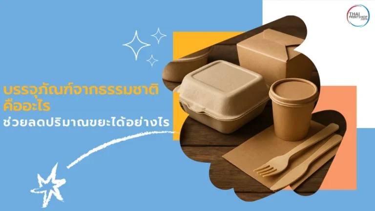 บรรจุภัณฑ์จากธรรมชาติ ดีไซน์ร่วมสมัย ช่วยลดขยะ